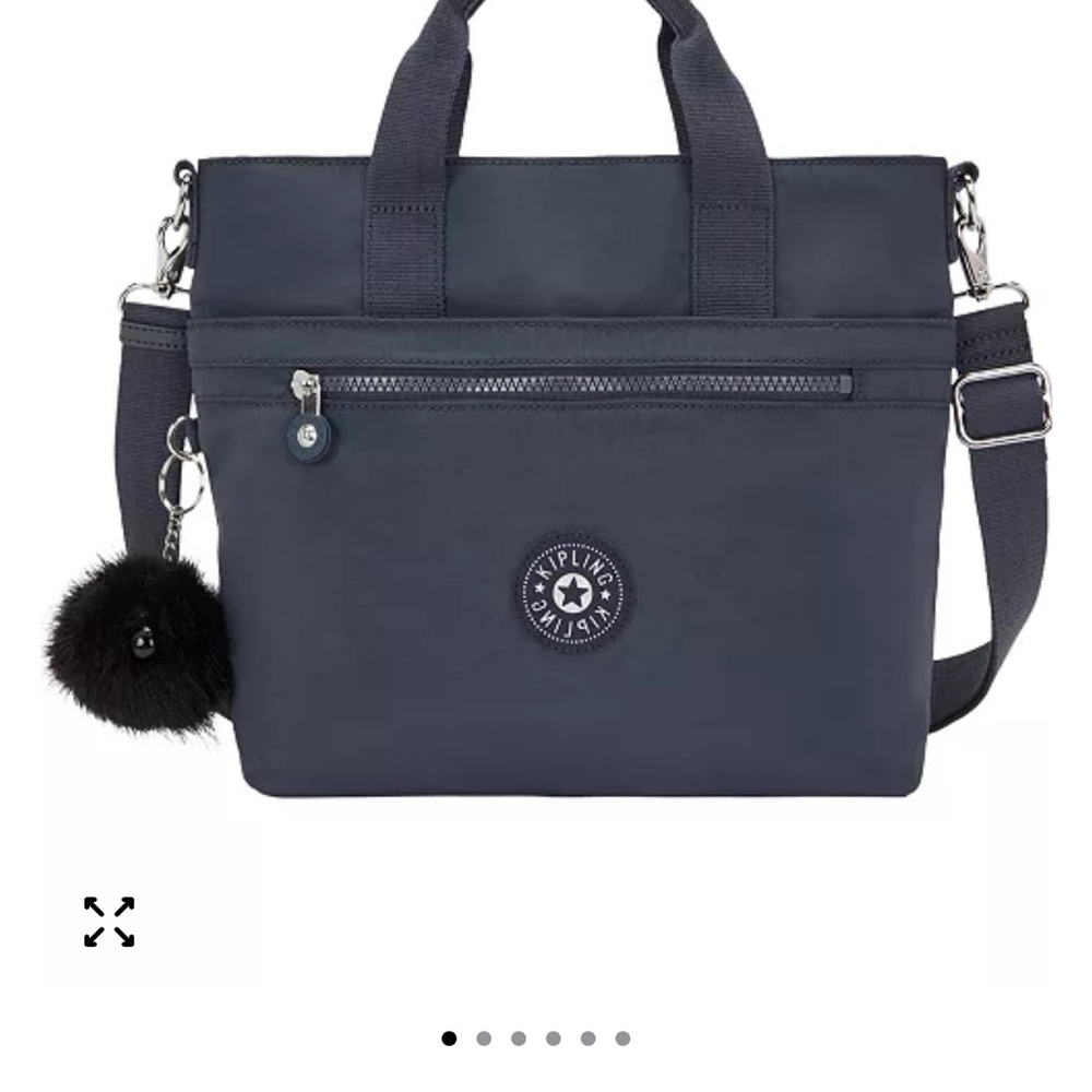 NWT - ‘HP’ Kipling Dark Blue Tote with Charm